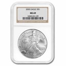 2005 American Silver Eagle MS-69 NGC