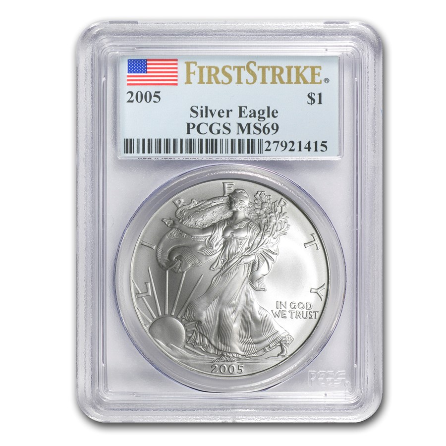 2005 American Silver Eagle MS-69 PCGS (FirstStrike®)