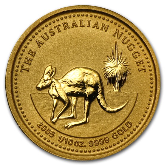 2005 Australia 1/10 oz Gold Nugget 2005 Australia 1/10 oz Gold Nugget