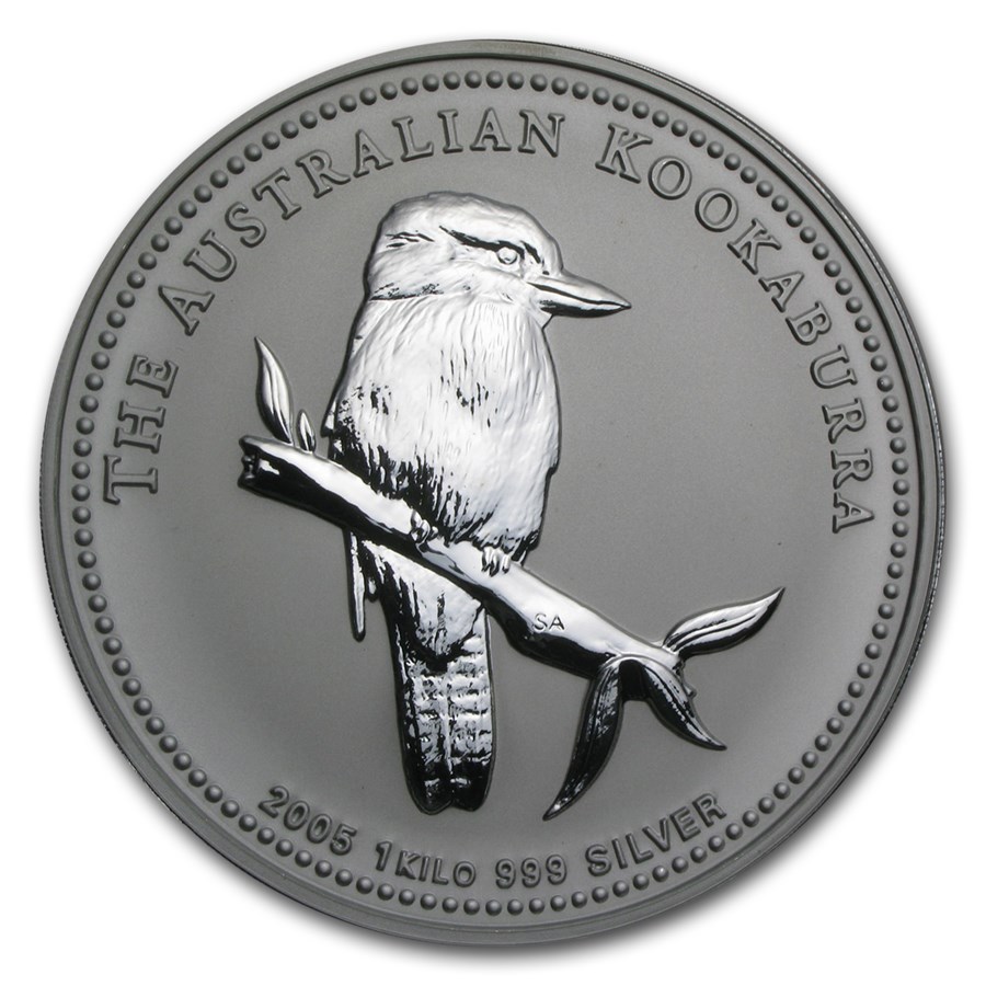 2005 Australia 1 kilo Silver Kookaburra BU
