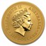 2005 Australia 1 oz Gold Lunar Rooster BU (Series I)