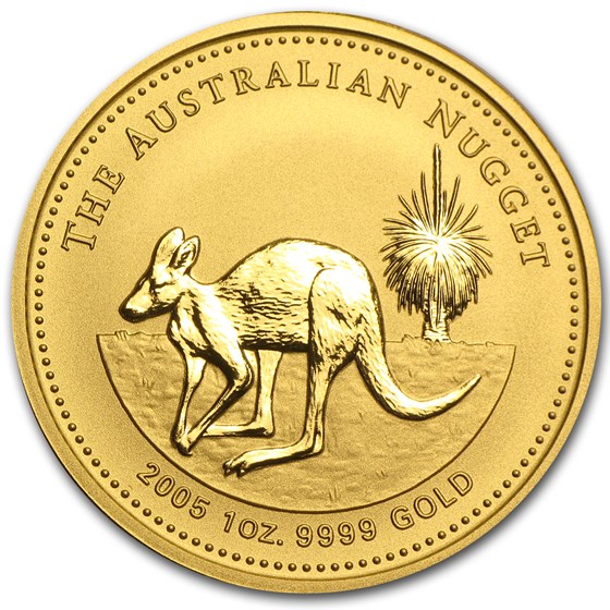 2005 Australia 1 oz Gold Nugget BU