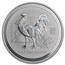 2005 Australia 1 oz Silver Year of the Rooster BU (Series I)