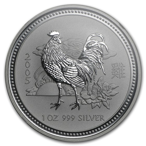 Buy 2005 Australia 1 oz Silver Year of the Rooster MS-69 NGC | APMEX