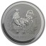 2005 Australia 2 oz Silver Year of the Rooster BU
