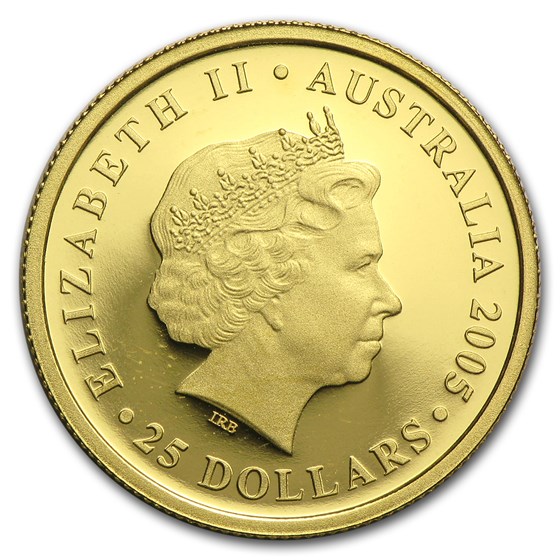 Buy 2005 Australia Gold 25 Proof Sovereign Elizabeth II APMEX