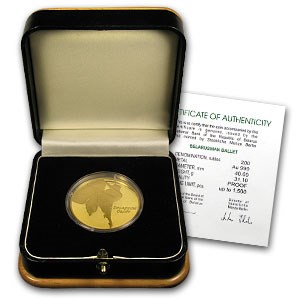 2005 Belarus Gold 200 Rouble Ballerina Proof W/Box and COA