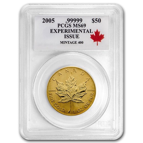 2005 Canada 1 oz Gold Maple Leaf MS-69 PCGS (.99999 Fine) 2005 Canada 1 oz Gold Maple Leaf MS-69 PCGS (.99999 Fine)