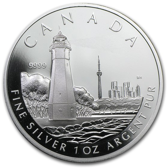 2005 Canada 1 oz Silver $20 Toronto Island Lighthouse Proof 2005 Canada 1 oz Silver $20 Toronto Island Lighthouse Proof