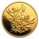 2005 Canada Proof Gold $350 Western Red Lily .99999 Proof