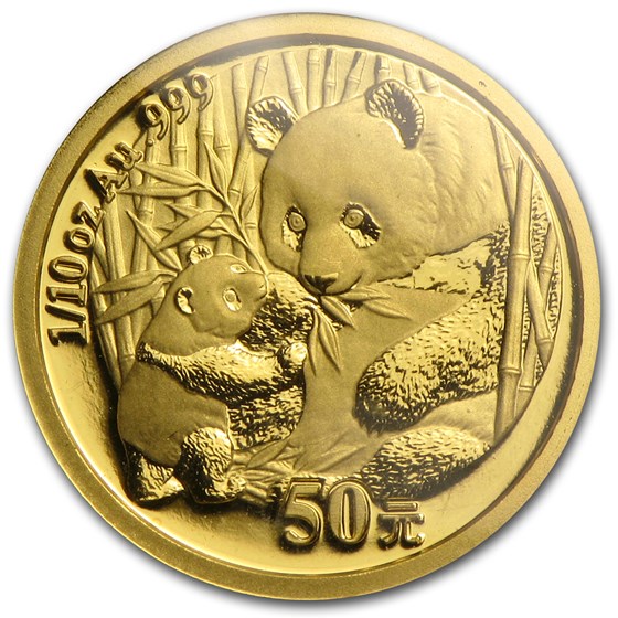 2005 China 1/10 oz Gold Panda BU (Sealed)
