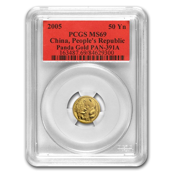2005 China 1/10 oz Gold Panda MS-69 PCGS 2005 China 1/10 oz Gold Panda MS-69 PCGS