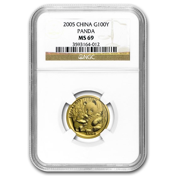 2005 China 1/4 oz Gold Panda MS-69 NGC 2005 China 1/4 oz Gold Panda MS-69 NGC