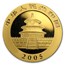 2005 China 1 oz Gold Panda BU (Not Sealed)