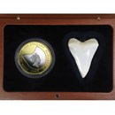 2005 Cook Islands Gold/Silver $150 Great White Shark Proof