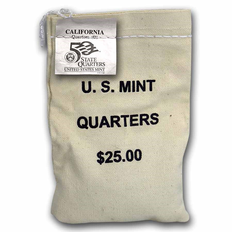 2005-D California State Quarter $25 Sealed Mint Bag BU