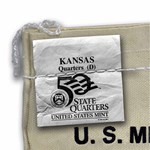 2005-D Kansas State Quarter $25 Sealed Mint Bag BU