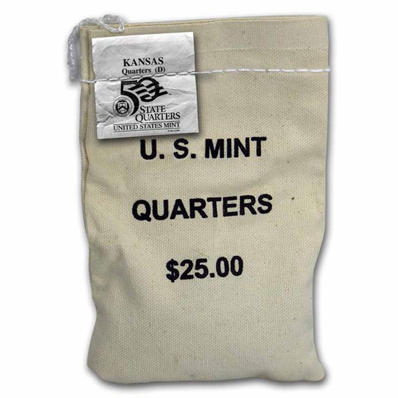2005-D Kansas State Quarter $25 Sealed Mint Bag BU 2005-D Kansas State Quarter $25 Sealed Mint Bag BU