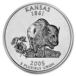 2005-D Kansas Statehood Quarter 40-Coin Roll BU