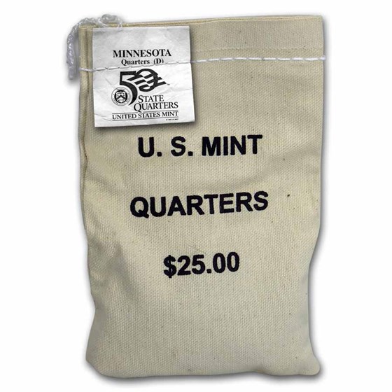 2005-D Minnesota State Quarter $25 Sealed Mint Bag BU 2005-D Minnesota State Quarter $25 Sealed Mint Bag BU