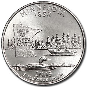 2005-D Minnesota State Quarter BU