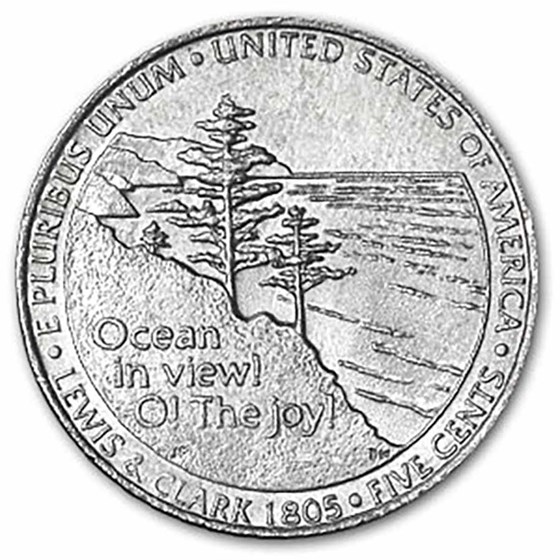2005 D Nickel Ocean In View Buy 2005-D Ocean in View Nickel 40-coin Mint Wrapped Roll BU | APMEX