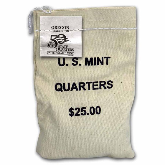 2005-D Oregon State Quarter $25 Sealed Mint Bag BU