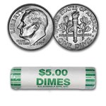 2005-D Roosevelt Dime 50-Coin Roll BU