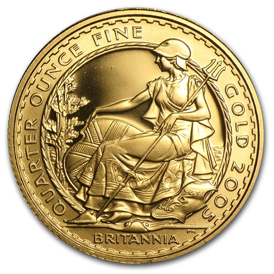 2005 Great Britain 1/4 oz Proof Gold Britannia 2005 Great Britain 1/4 oz Proof Gold Britannia