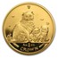 2005 Isle of Man 1 oz Gold Himalayan Cat & Kittens BU