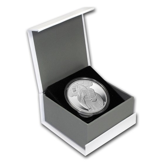 2005 Israel Silver 2 NIS Moses & Ten Commandments (w/Box) 2005 Israel Silver 2 NIS Moses & Ten Commandments (w/Box)