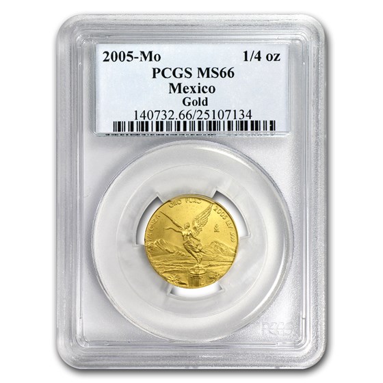 2005 Mexico 1/4 oz Gold Libertad MS-66 PCGS 2005 Mexico 1/4 oz Gold Libertad MS-66 PCGS