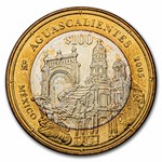 2005 Mexico Bimetallic 100 Pesos Aguascalientes BU (2nd Edition)