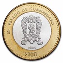 2005 Mexico Bimetallic 100 Pesos Guanajuato BU (1st Edition)