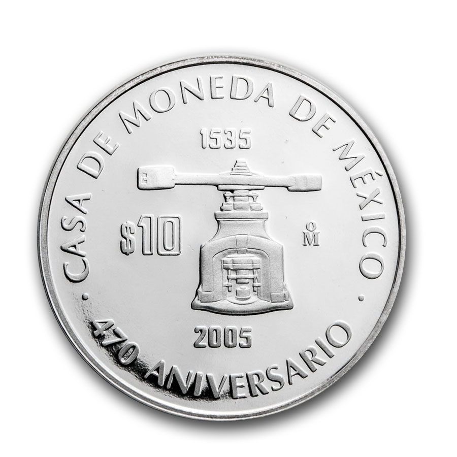 Buy 2005 Mexican Silver 10 Pesos Casa De Moneda De México Proof