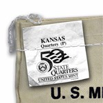 2005-P Kansas State Quarter $25 Sealed Mint Bag BU