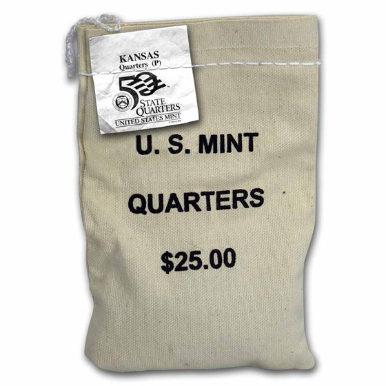 2005-P Kansas State Quarter $25 Sealed Mint Bag BU 2005-P Kansas State Quarter $25 Sealed Mint Bag BU