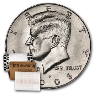 2005-P Kennedy Half Dollar 20-Coin Roll BU 2005-P Kennedy Half Dollar 20-Coin Roll BU