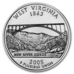 2005-P West Virginia Statehood Quarter 40-Ct Roll (Mint Wrapped)