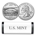 2005-P West Virginia Statehood Quarter 40-Ct Roll (Mint Wrapped)