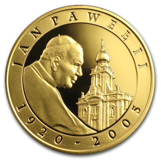 2005 Poland Pope John Paul II Silver 10 Zlotych BU 2005 Poland Pope John Paul II Silver 10 Zlotych BU
