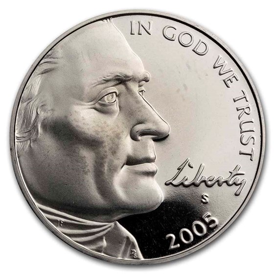 2005-S Jefferson Nickel American Bison Gem Proof 2005-S Jefferson Nickel American Bison Gem Proof