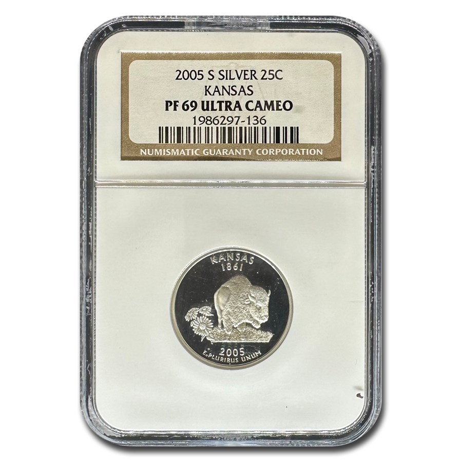 2005-S Kansas State Quarter PF-69 UCAM NGC (Silver)