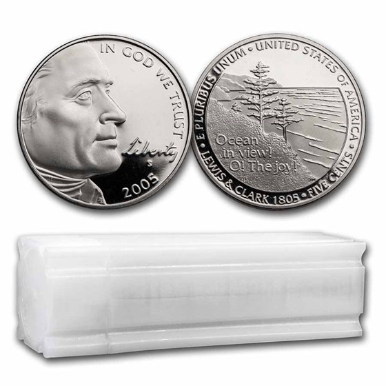 2005-S Ocean in View Nickel 40-Coin Roll Proof 2005-S Ocean in View Nickel 40-Coin Roll Proof