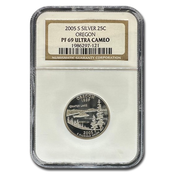 2005-S Oregon State Quarter PF-69 UCAM NGC(Silver) 2005-S Oregon State Quarter PF-69 UCAM NGC(Silver)