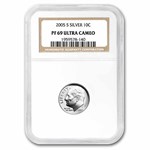 2005-S Silver Roosevelt Dime PF-69 NGC Ultra Cameo