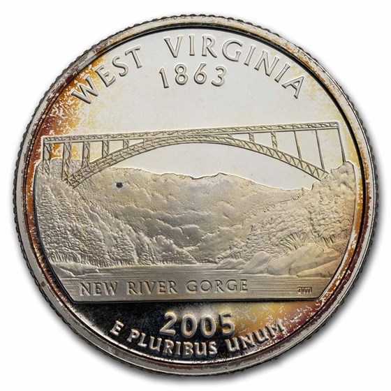 2005-S West Virginia State Quarter Gem Proof (Silver) 2005-S West Virginia State Quarter Gem Proof (Silver)