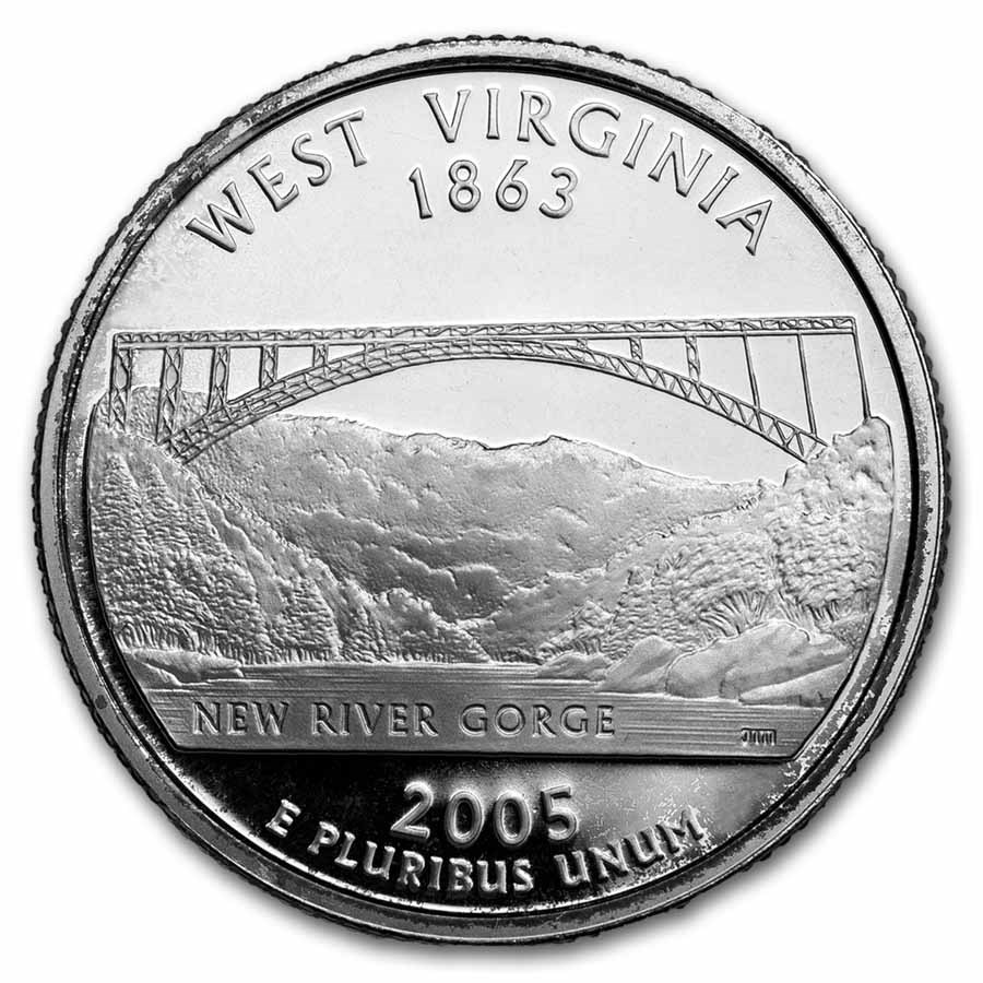 2005-S West Virginia State Quarter Gem Proof (Silver)