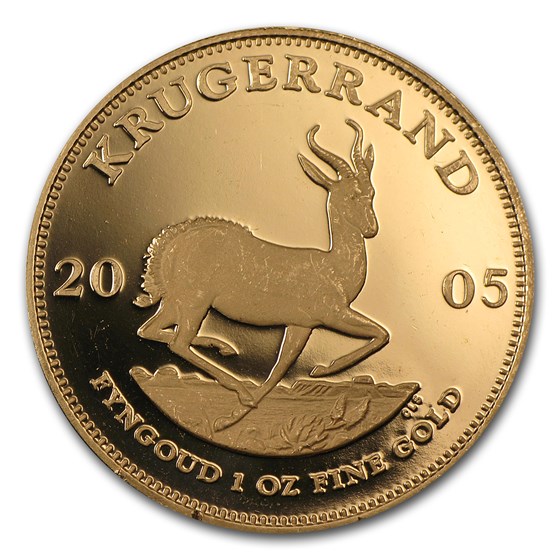 2005 South Africa 1 oz Proof Gold Krugerrand 2005 South Africa 1 oz Proof Gold Krugerrand