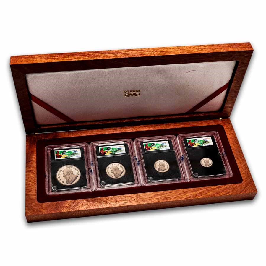 2005 South Africa 4-Coin Gold Krugerrand Star of Africa Prf Set